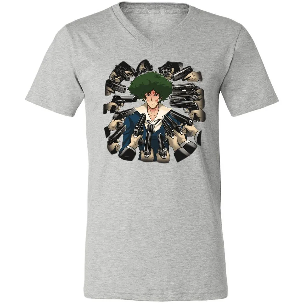 Unisex V-Neck T-Shirt - 29QX9W7P - Athletic Heather - 7