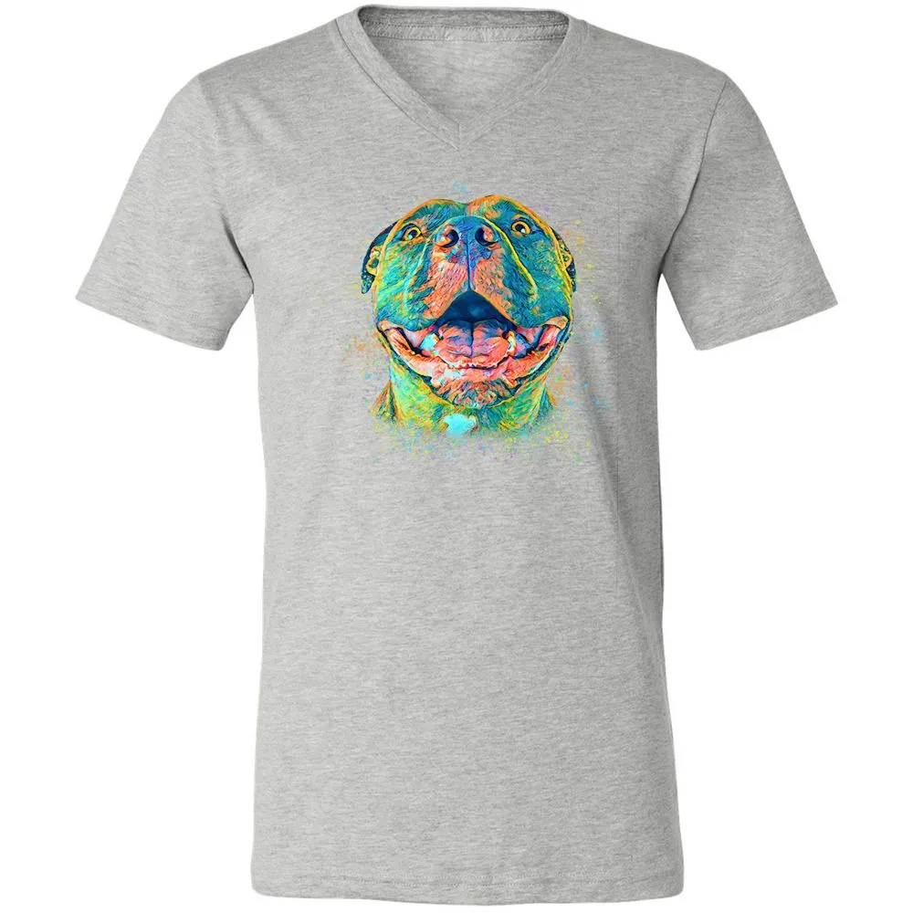 Unisex V-Neck T-Shirt - BVZ1ANJK - Athletic Heather - 7