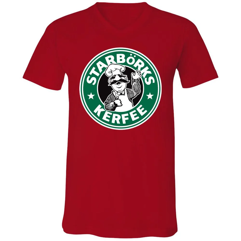 Unisex V-Neck T-Shirt - T8C2C89L - Red - 3