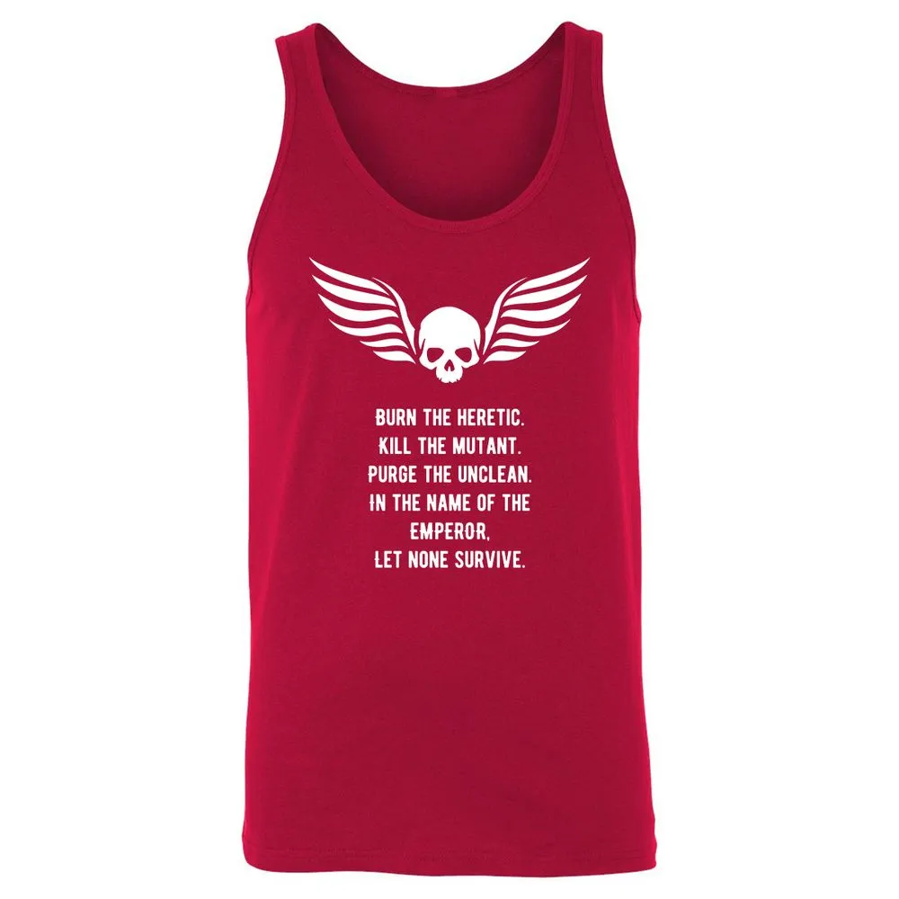 Unisex Jersey Tank - F9ZH43ZS - Red - 11