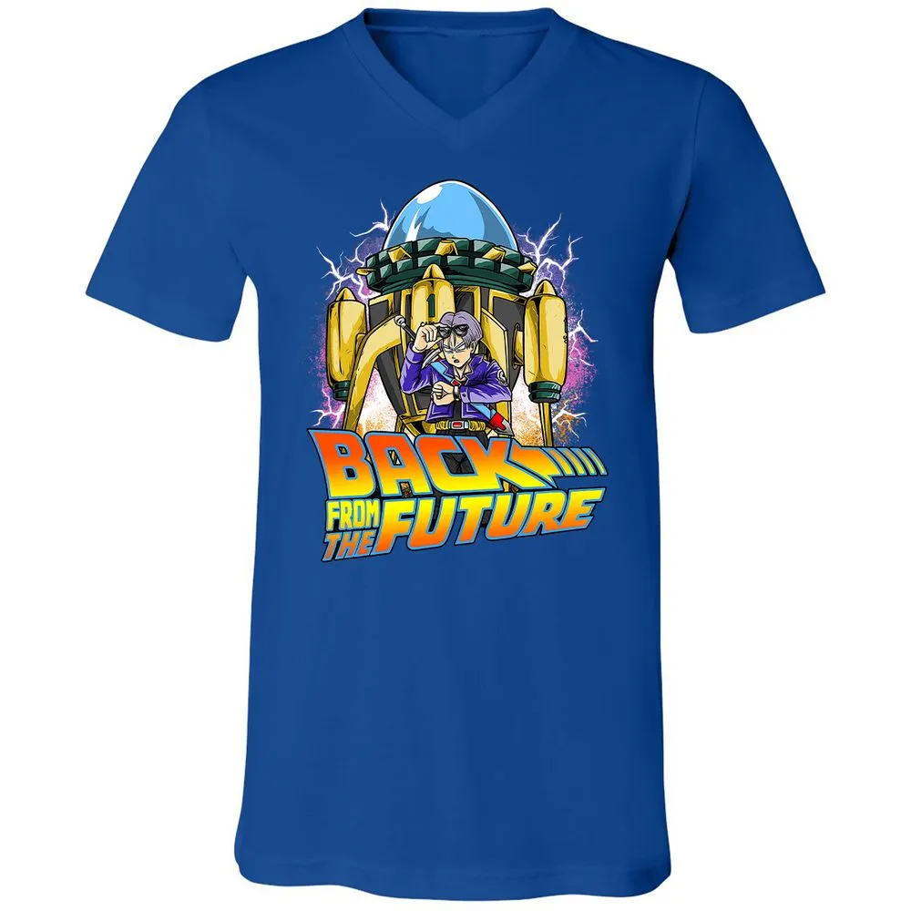 Unisex V-Neck T-Shirt - H3YCMJYU - True Royal - 4