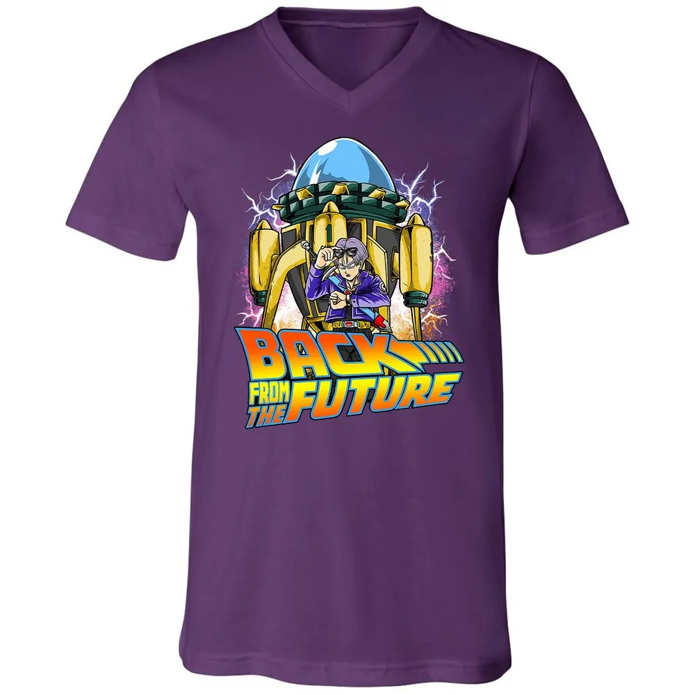 Unisex V-Neck T-Shirt - H3YCMJYU - Team Purple - 9