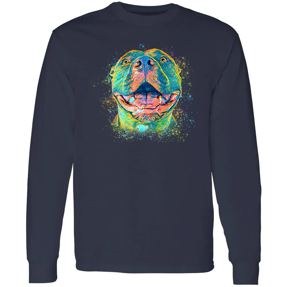 Long Sleeve T-Shirt - 6X2UKE8J - Navy - 2