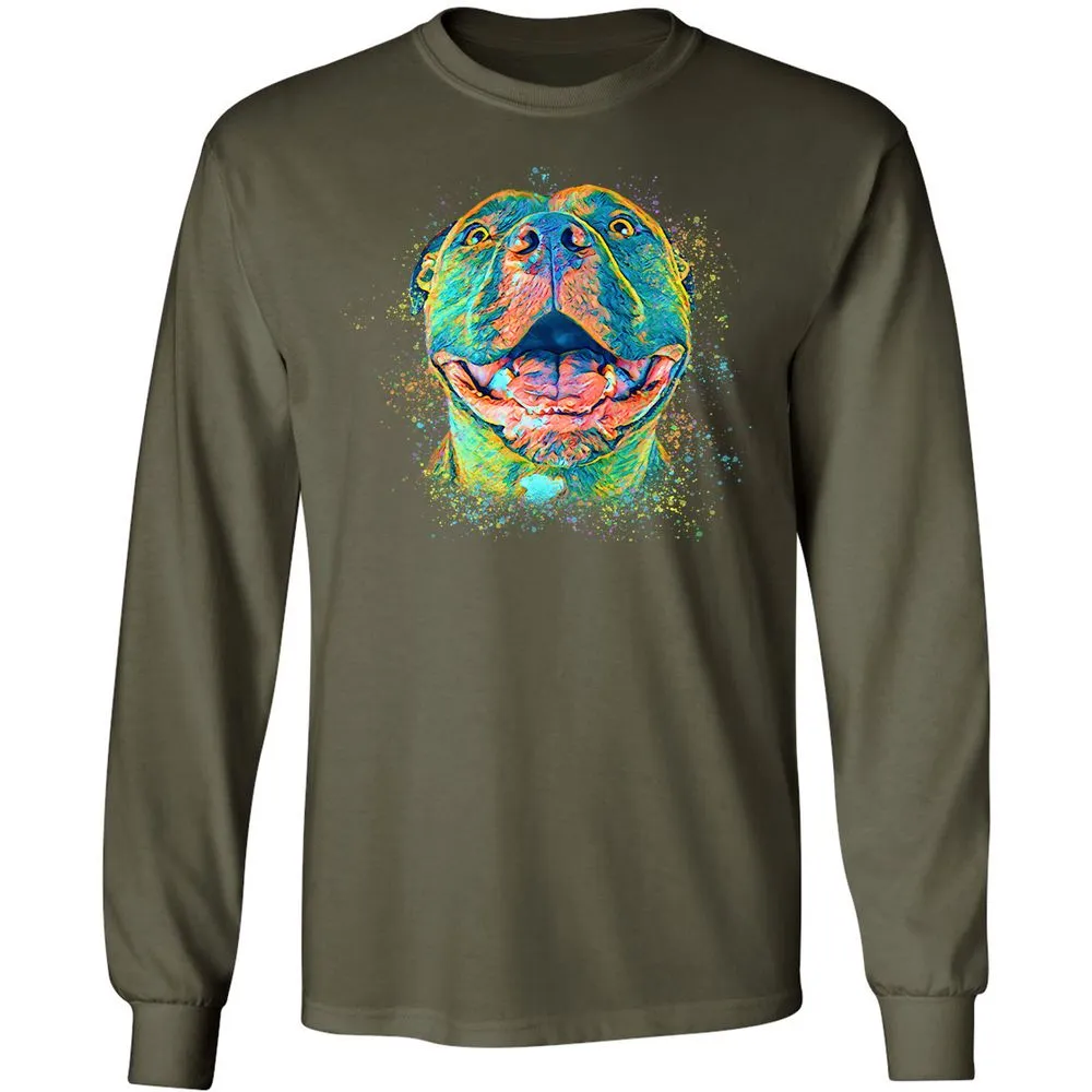 Long Sleeve T-Shirt - 6X2UKE8J - Military Green - 16