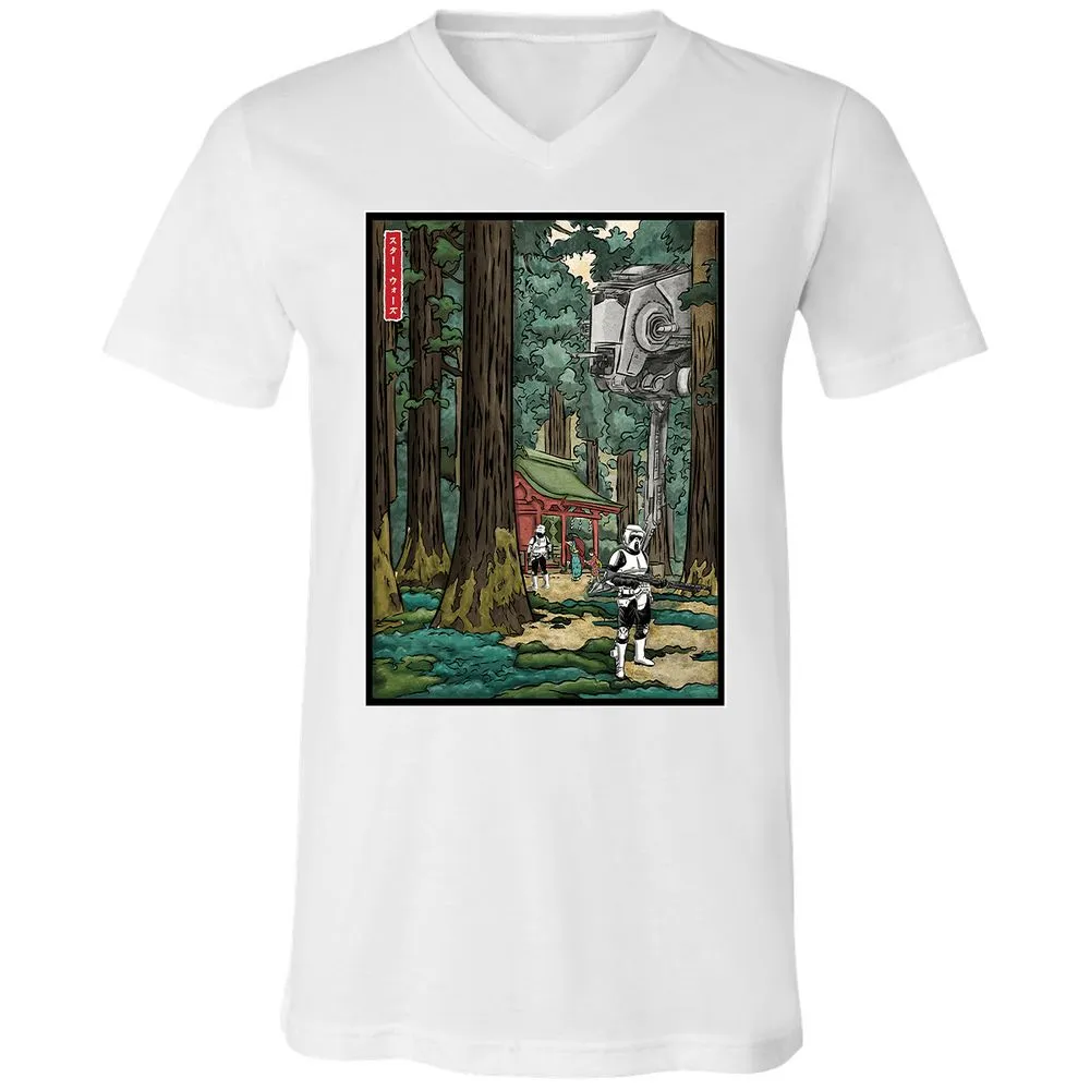 Unisex V-Neck T-Shirt - MZQF5PT5 - White - 5