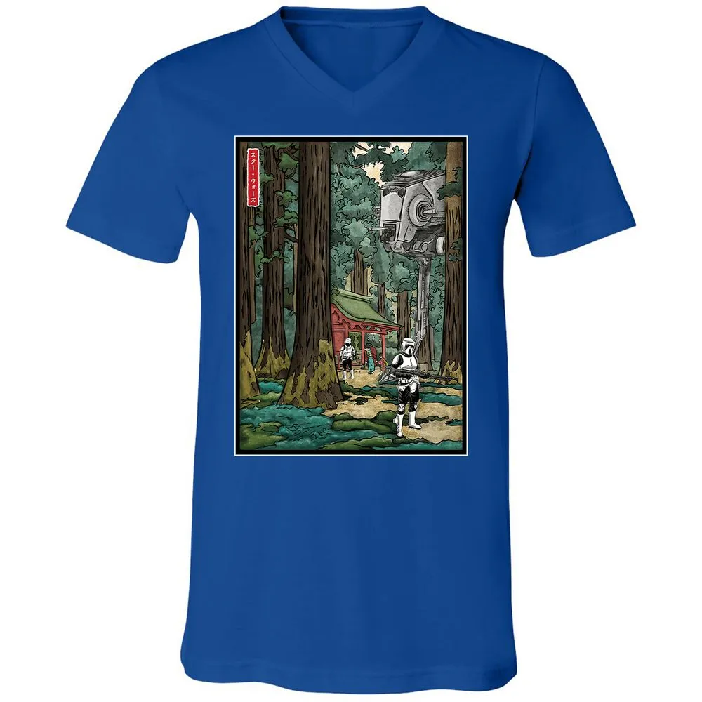 Unisex V-Neck T-Shirt - MZQF5PT5 - True Royal - 4
