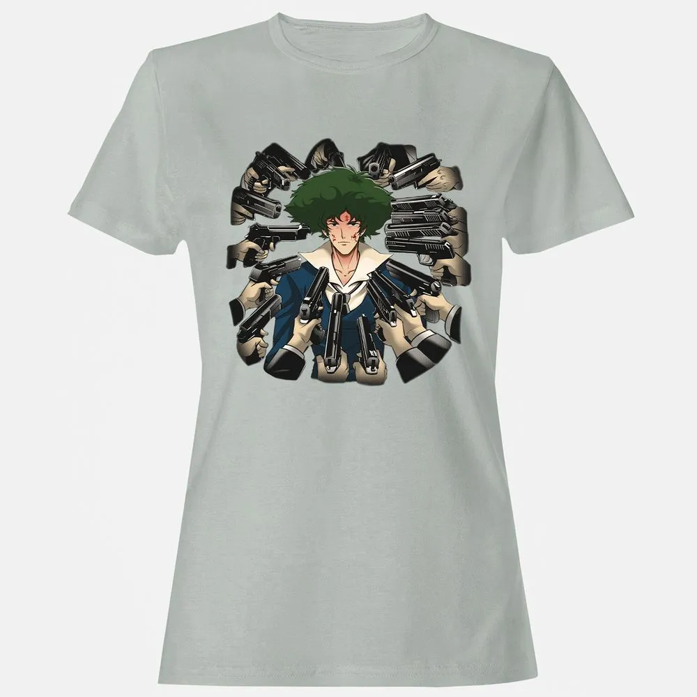 Women's T-Shirt - GQKZUUNY - Ash - 2