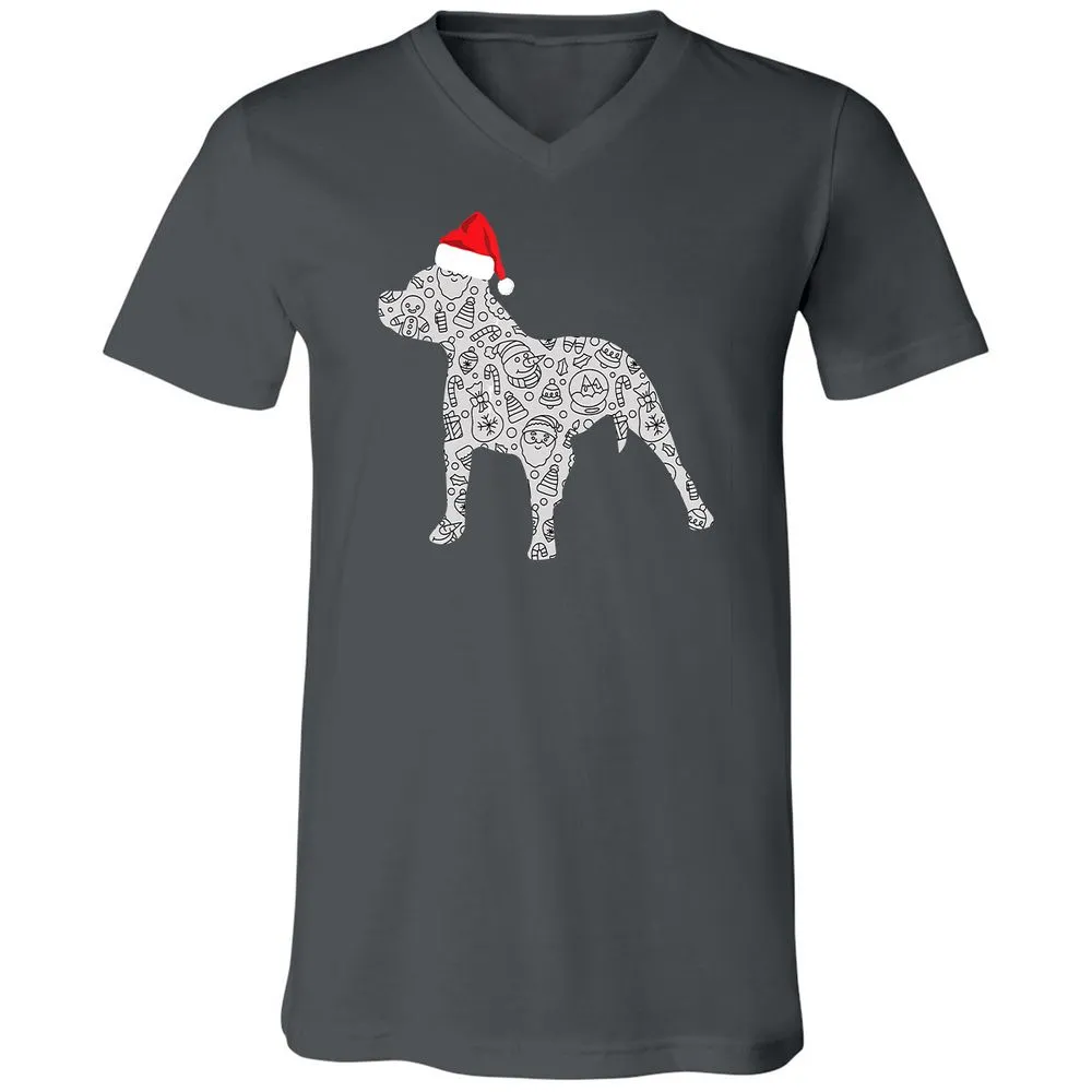 Unisex V-Neck T-Shirt - GM6QHPL8 - Asphalt - 12