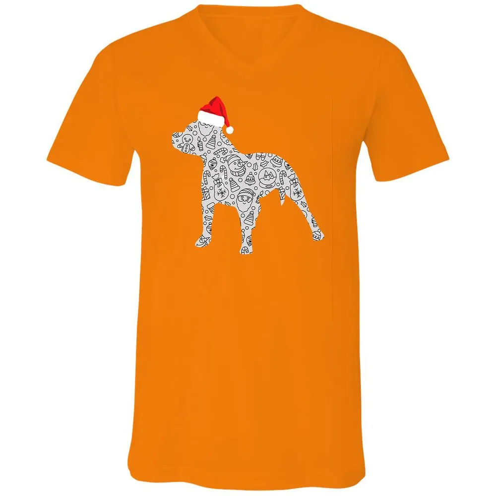 Unisex V-Neck T-Shirt - GM6QHPL8 - Orange - 11