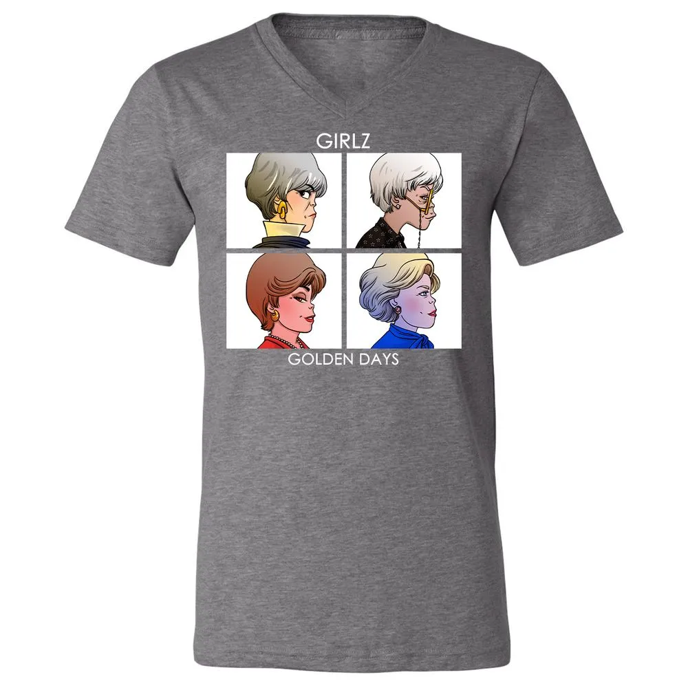 Unisex V-Neck T-Shirt - EMEHLG3C - Deep Heather - 13