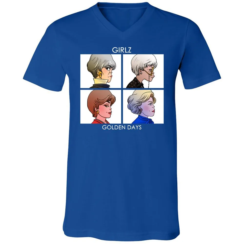 Unisex V-Neck T-Shirt - EMEHLG3C - True Royal - 4