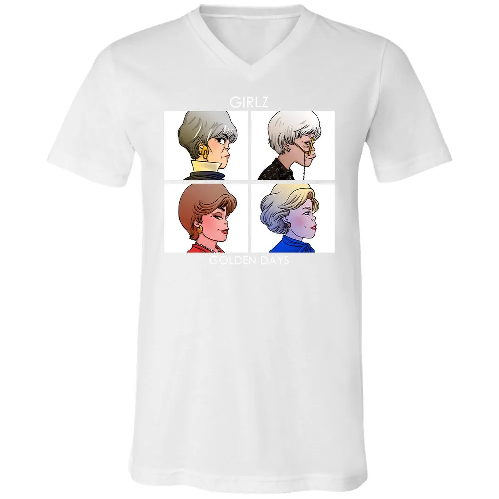 Unisex V-Neck T-Shirt - EMEHLG3C - White - 5