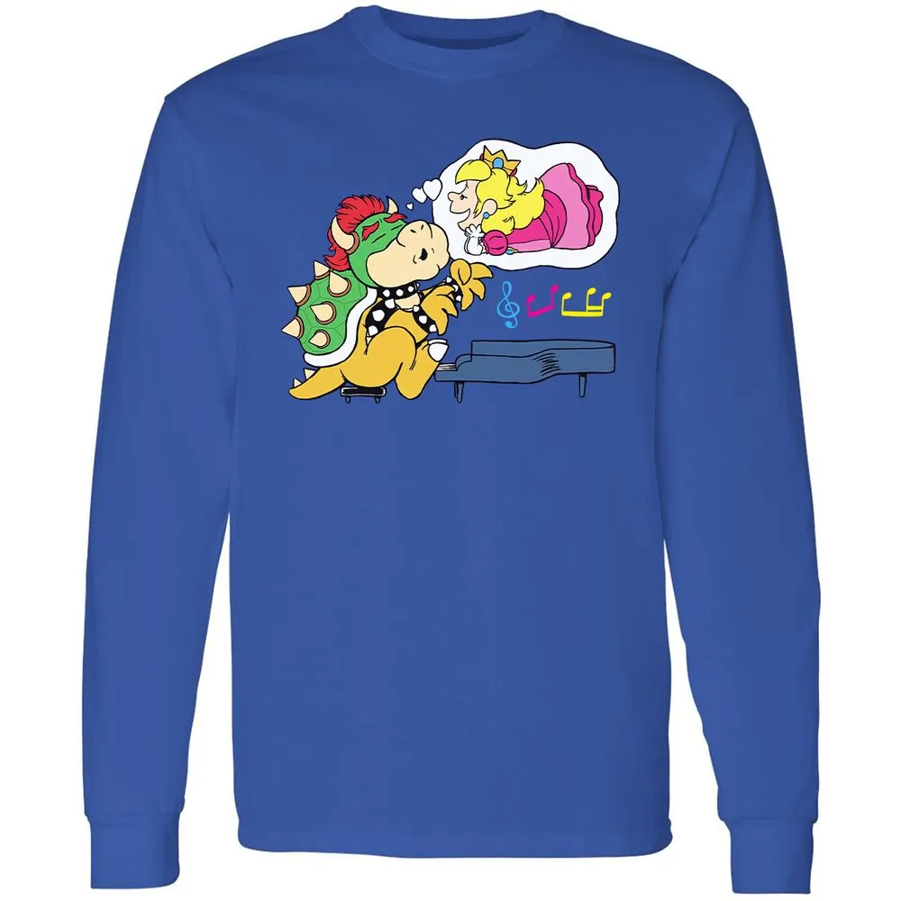 Long Sleeve T-Shirt - 69NUM8MK - Royal - 8