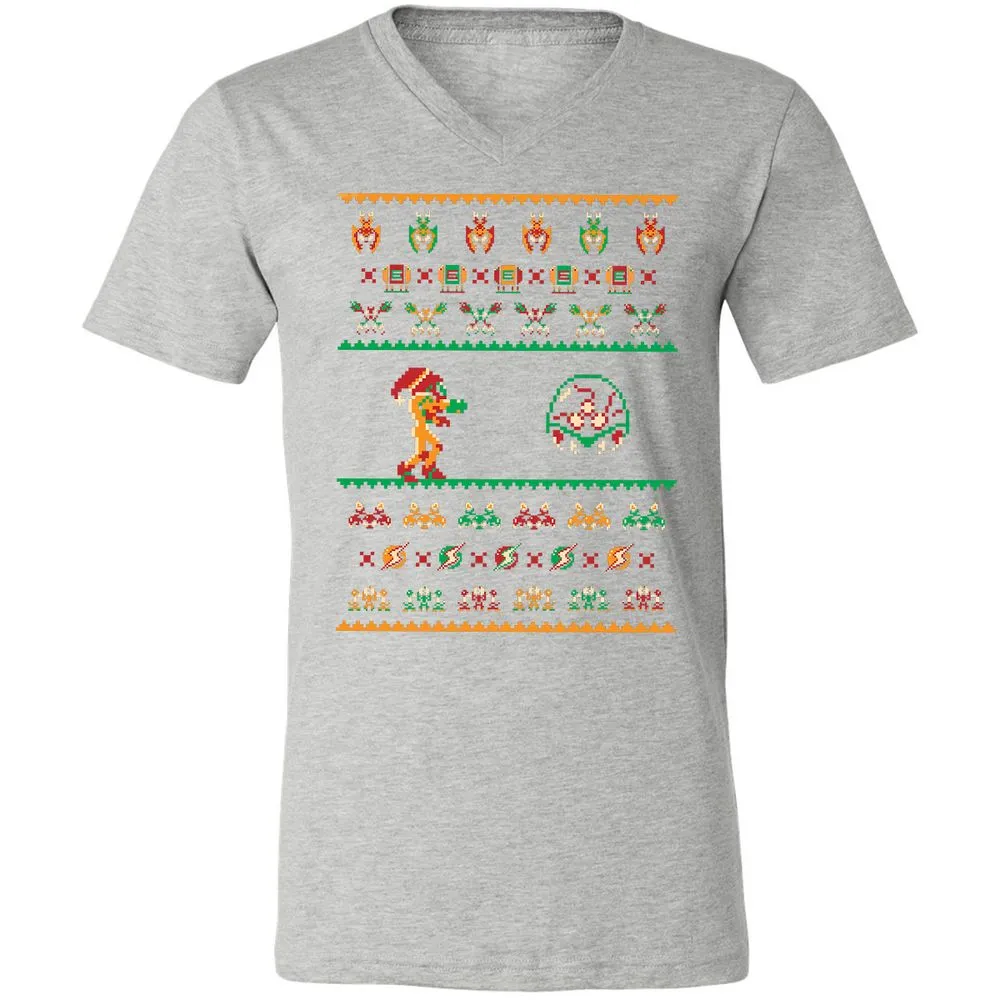 Unisex V-Neck T-Shirt - D5TCENJ3 - Athletic Heather - 7