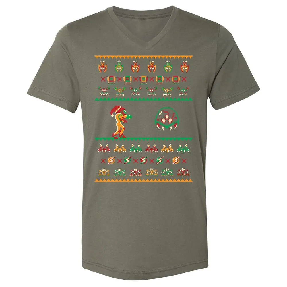 Unisex V-Neck T-Shirt - D5TCENJ3 - Military Green - 10