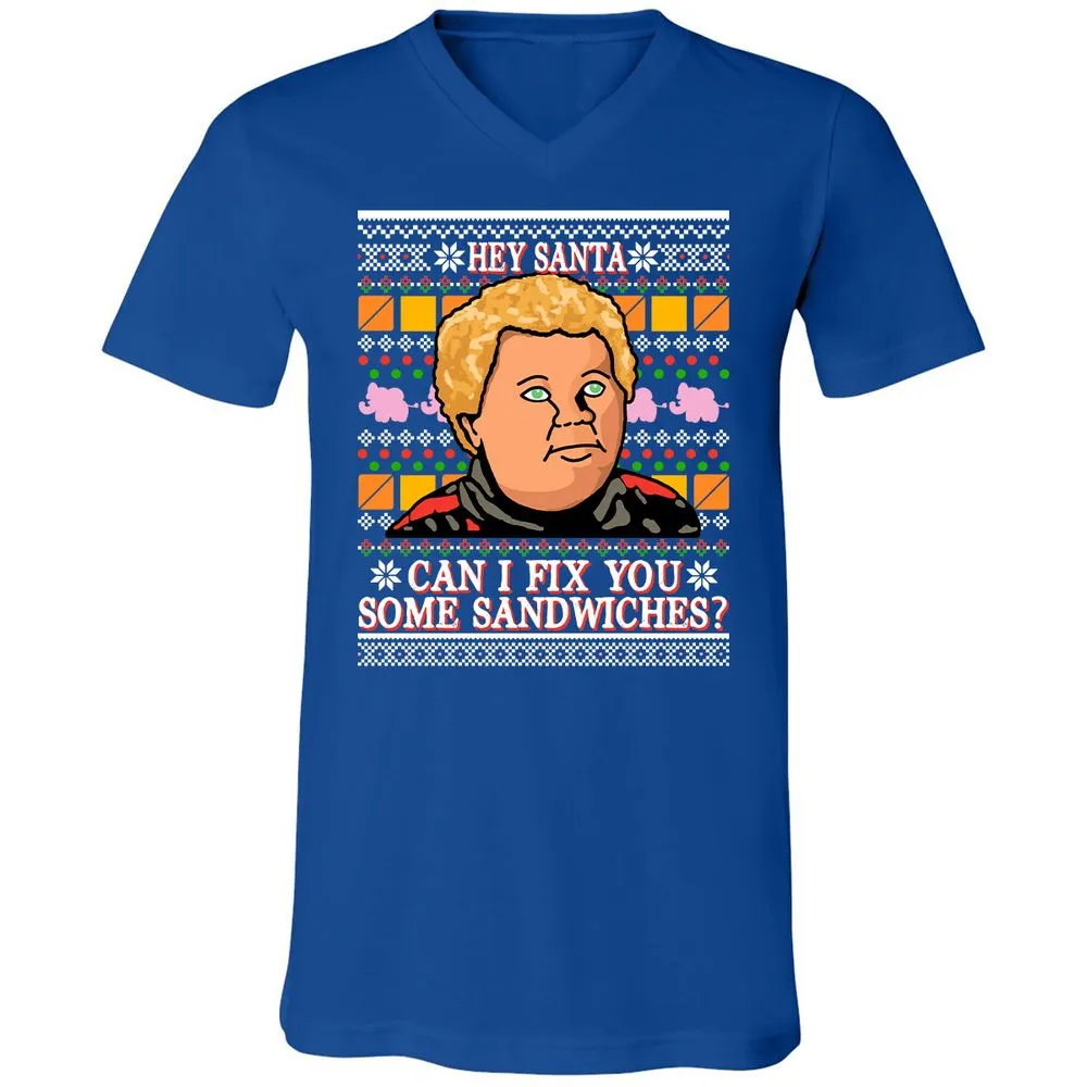 Unisex V-Neck T-Shirt - 1DFC2BKP - True Royal - 4