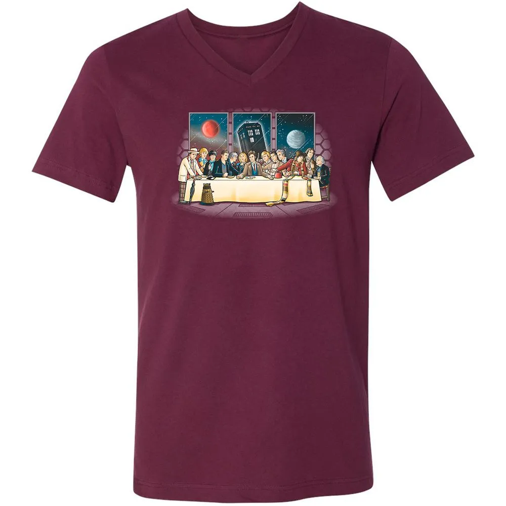 Unisex V-Neck T-Shirt - WQMY8651 - Maroon - 6