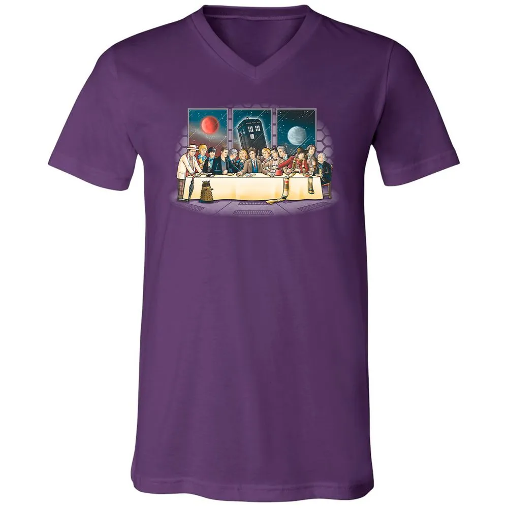 Unisex V-Neck T-Shirt - WQMY8651 - Team Purple - 9