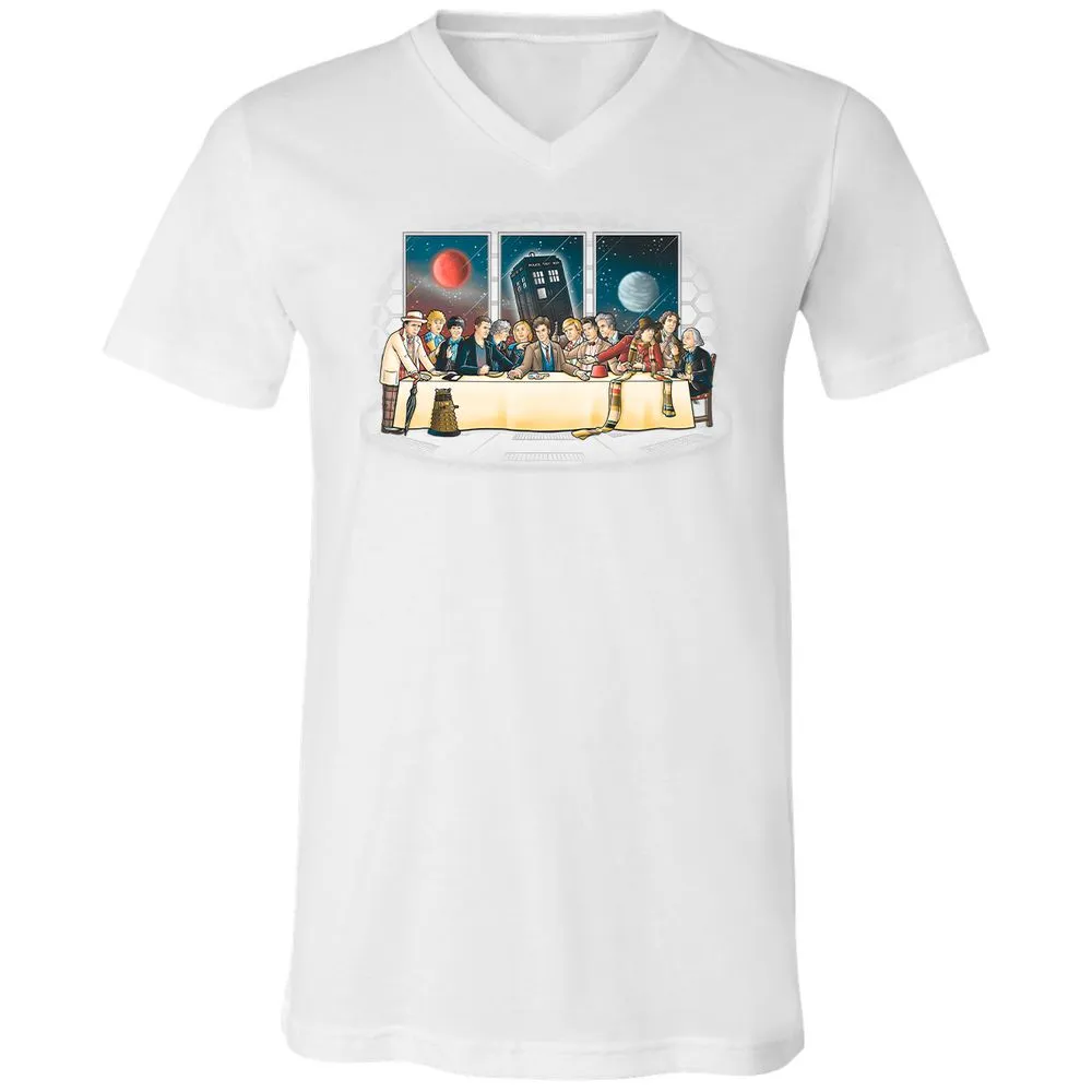 Unisex V-Neck T-Shirt - WQMY8651 - White - 5