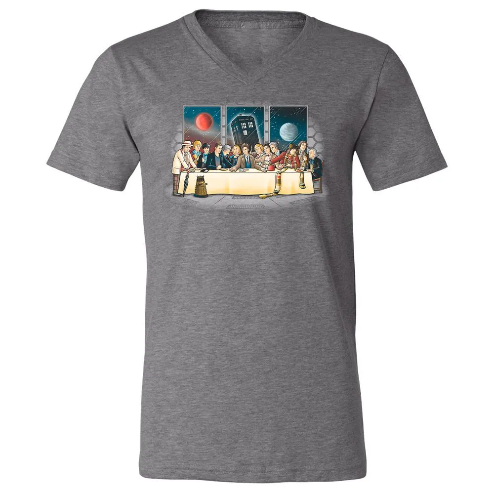 Unisex V-Neck T-Shirt - WQMY8651 - Deep Heather - 13
