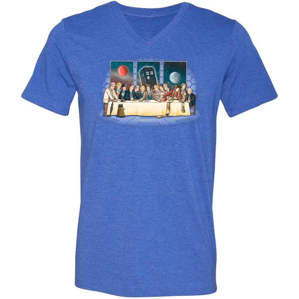 Unisex V-Neck T-Shirt - WQMY8651 - Heather True Royal - 14