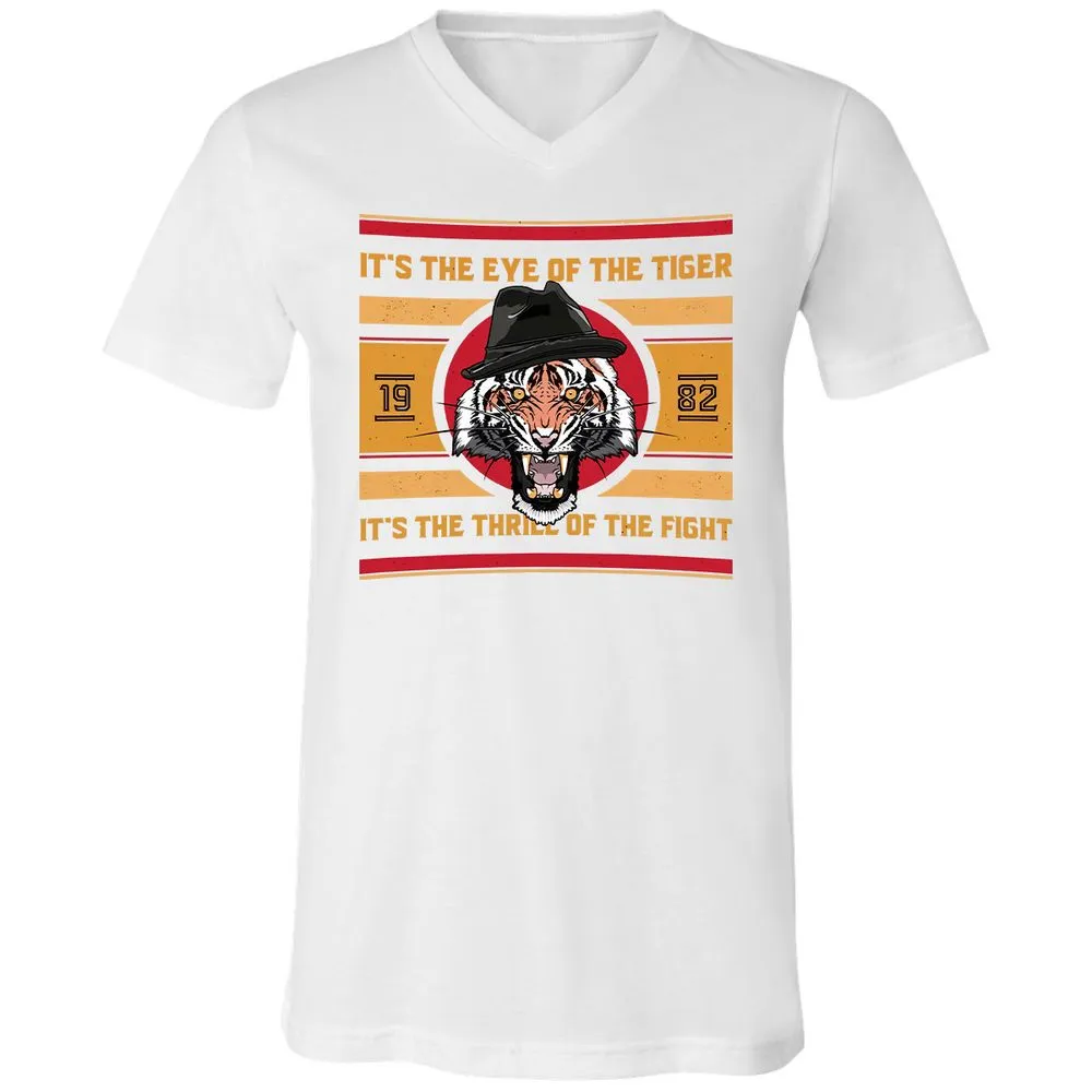 Unisex V-Neck T-Shirt - SRG7D2ZH - White - 5