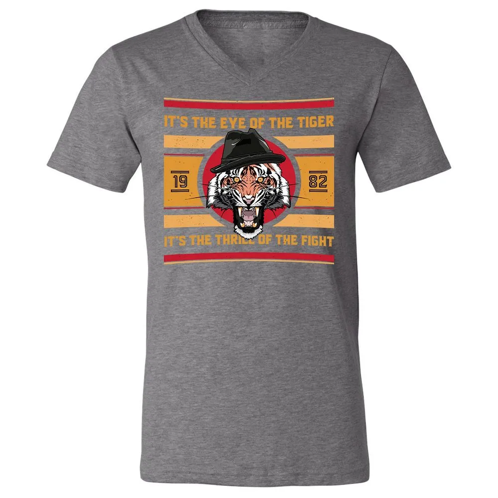 Unisex V-Neck T-Shirt - SRG7D2ZH - Deep Heather - 13