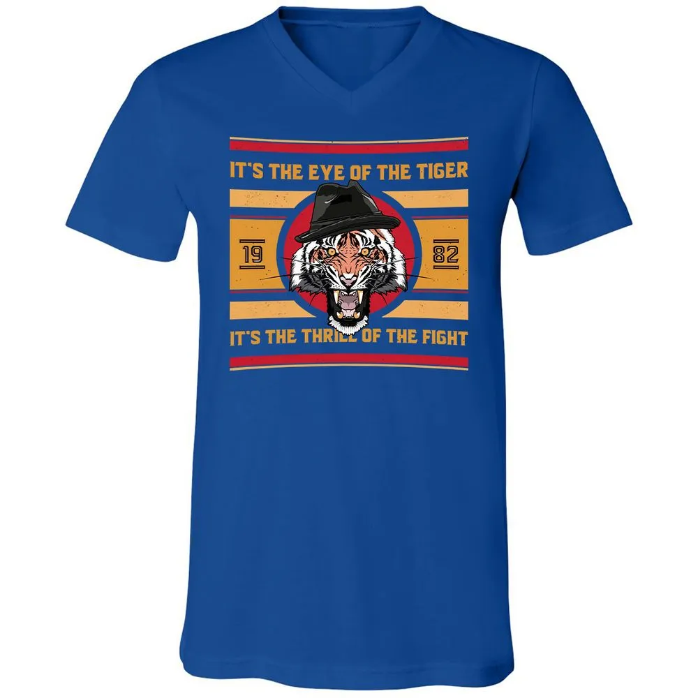 Unisex V-Neck T-Shirt - SRG7D2ZH - True Royal - 4