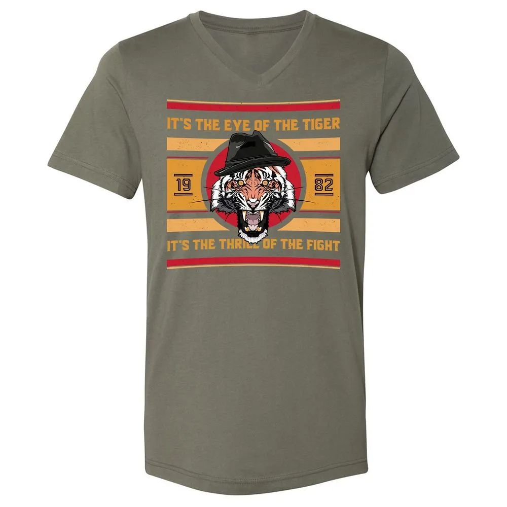 Unisex V-Neck T-Shirt - SRG7D2ZH - Military Green - 10