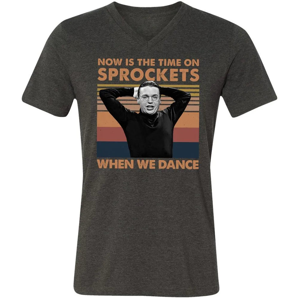 Unisex V-Neck T-Shirt - USE1HNAT - Dark Grey Heather - 8
