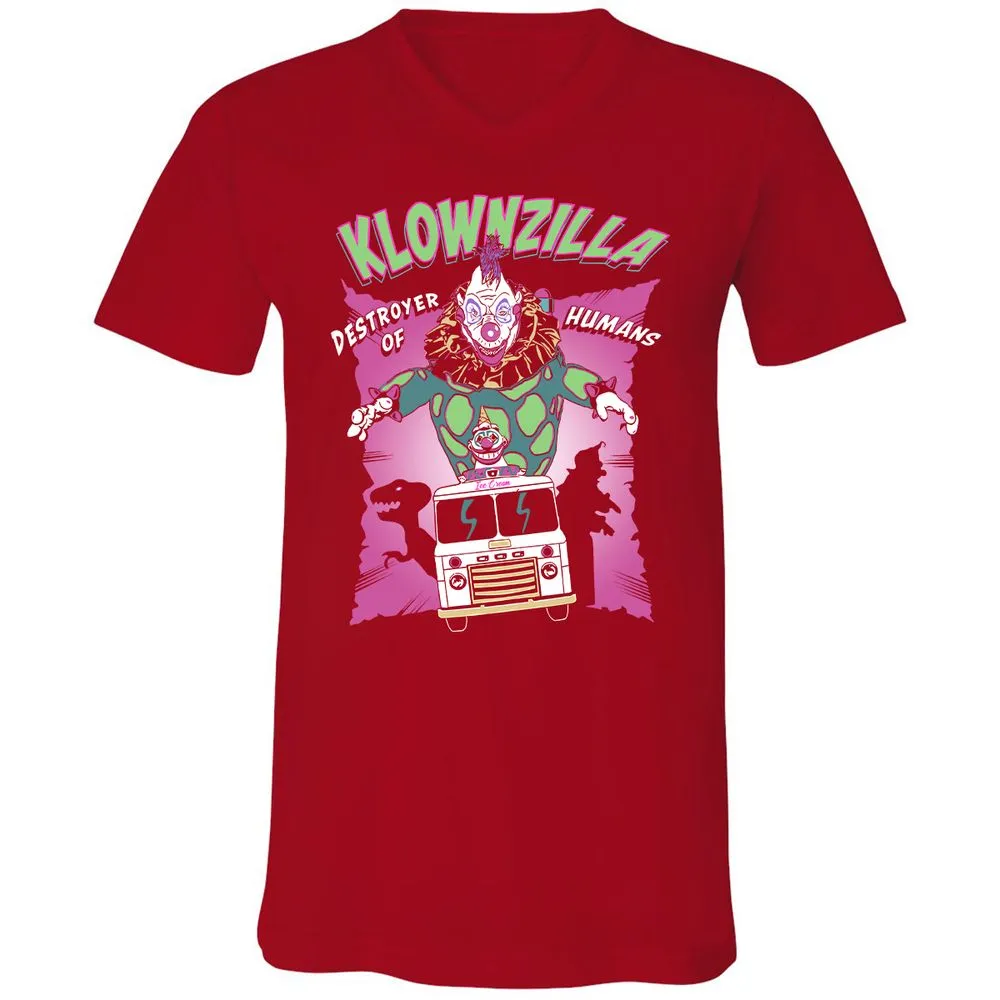 Unisex V-Neck T-Shirt - JAHCMCB4 - Red - 3