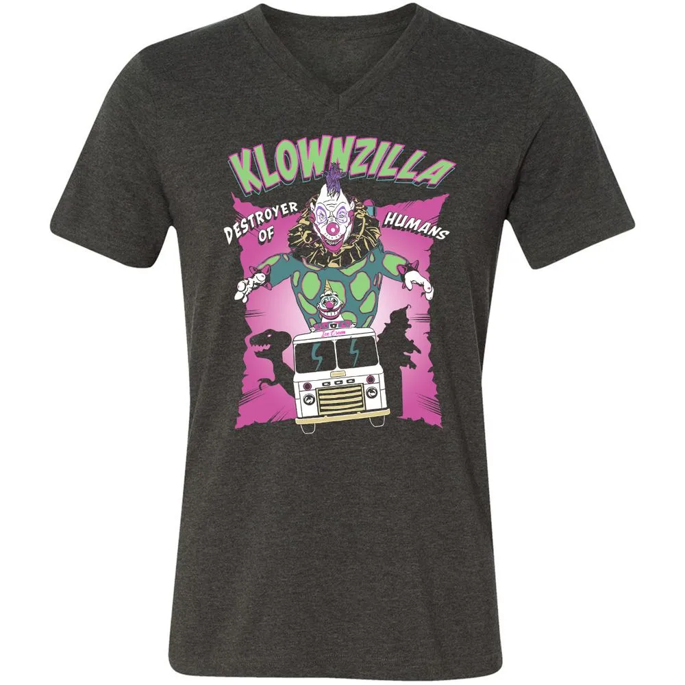 Unisex V-Neck T-Shirt - JAHCMCB4 - Dark Grey Heather - 8