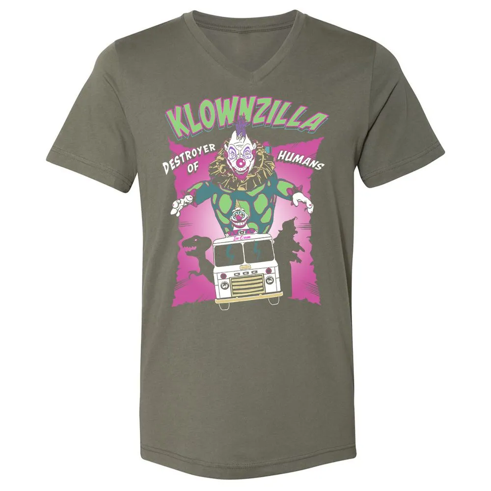 Unisex V-Neck T-Shirt - JAHCMCB4 - Military Green - 10