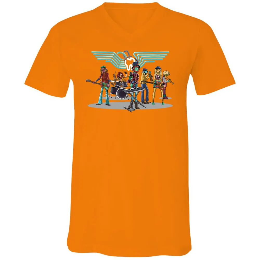 Unisex V-Neck T-Shirt - YMANJLA4 - Orange - 11