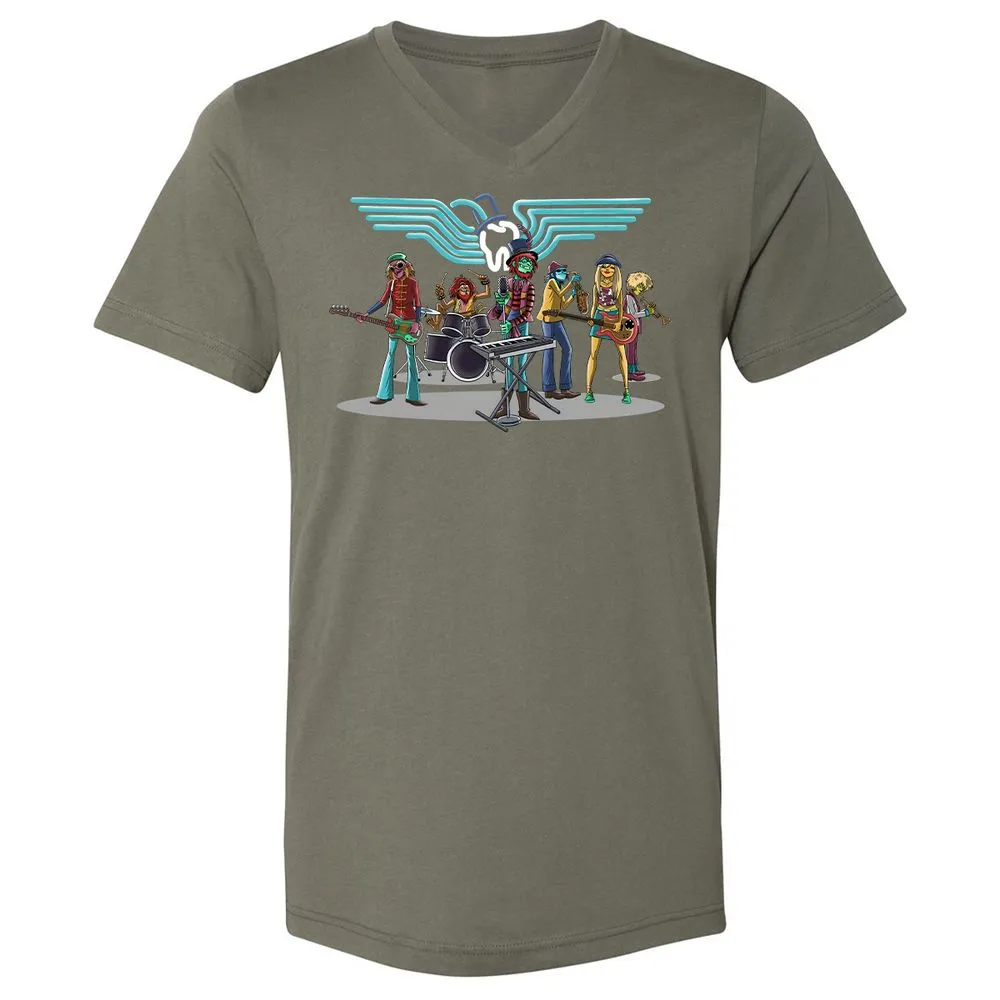 Unisex V-Neck T-Shirt - YMANJLA4 - Military Green - 10