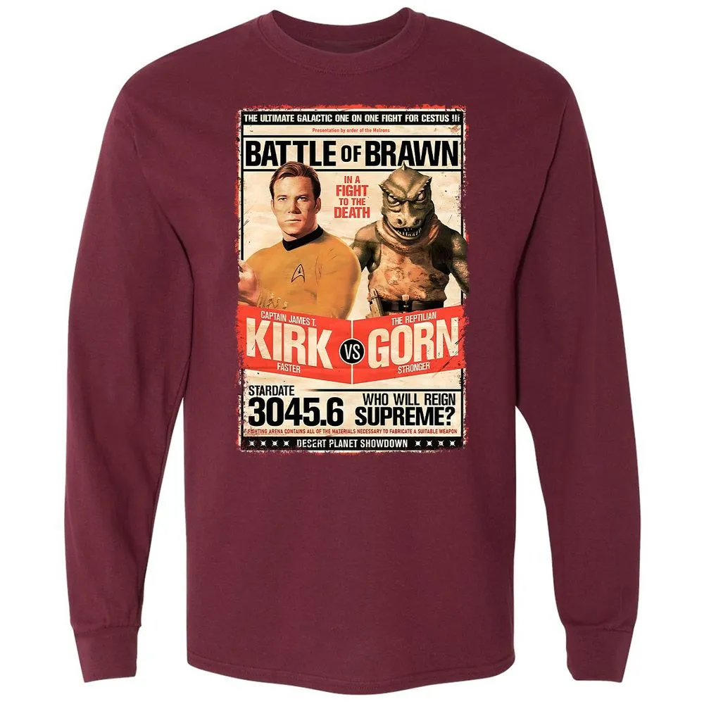 Long Sleeve T-Shirt - D8J648VR - Maroon - 11