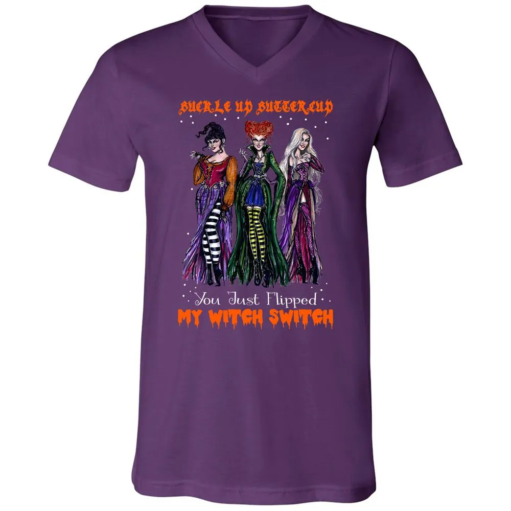 Unisex V-Neck T-Shirt - N7MTNJUT - Team Purple - 9