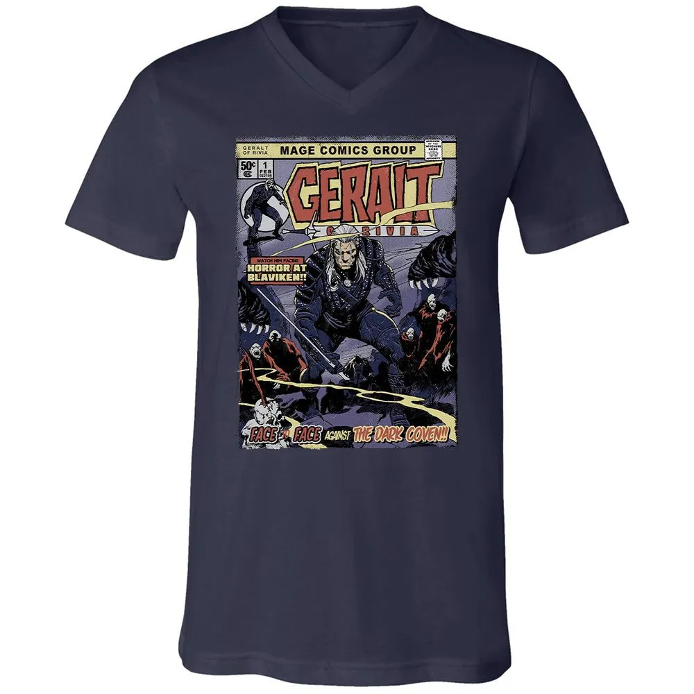 Unisex V-Neck T-Shirt - LJC29JX4 - Navy - 2