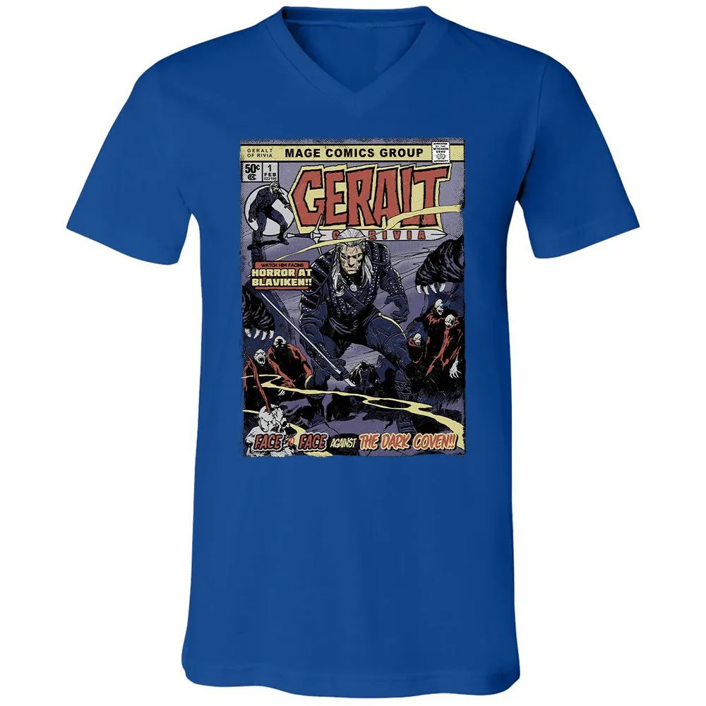 Unisex V-Neck T-Shirt - LJC29JX4 - True Royal - 4
