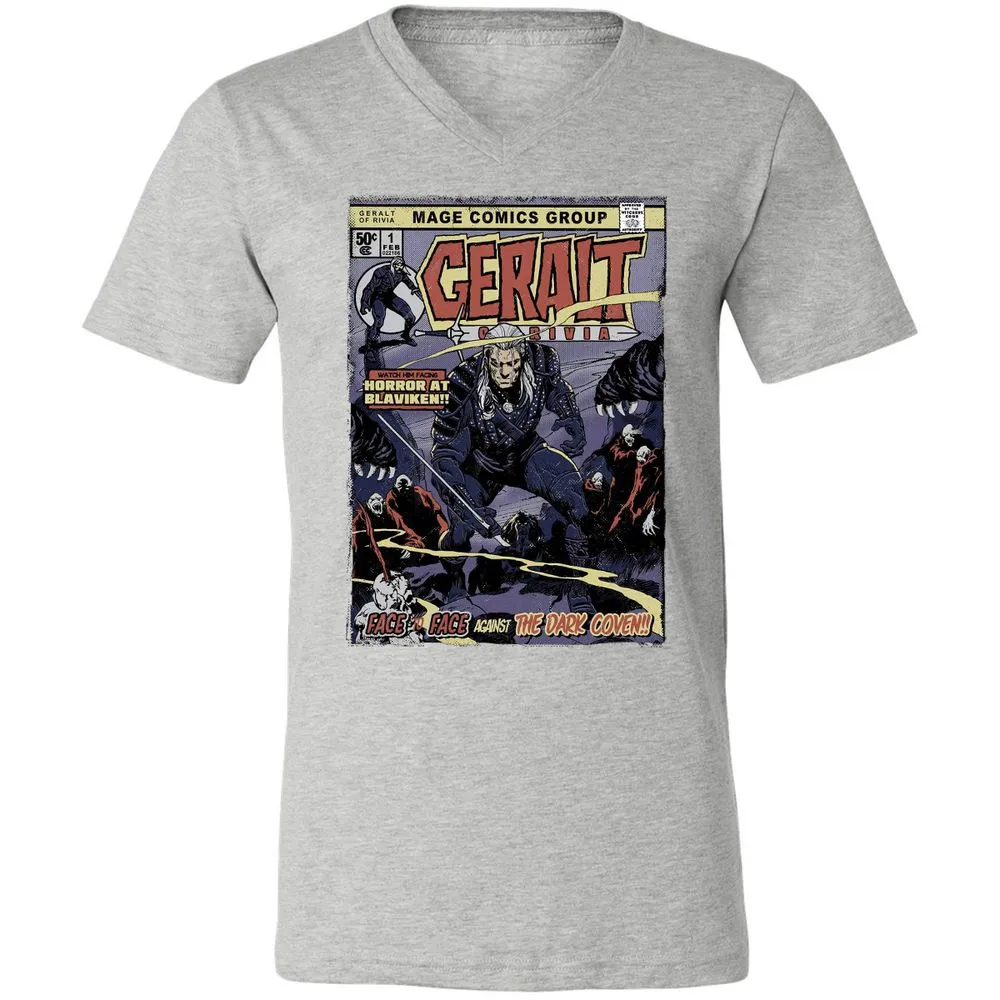 Unisex V-Neck T-Shirt - LJC29JX4 - Athletic Heather - 7