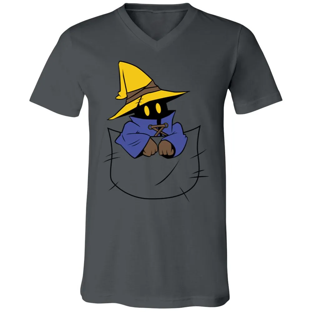 Unisex V-Neck T-Shirt - 6GYFU8KY - Asphalt - 12