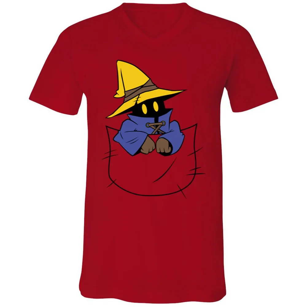 Unisex V-Neck T-Shirt - 6GYFU8KY - Red - 3