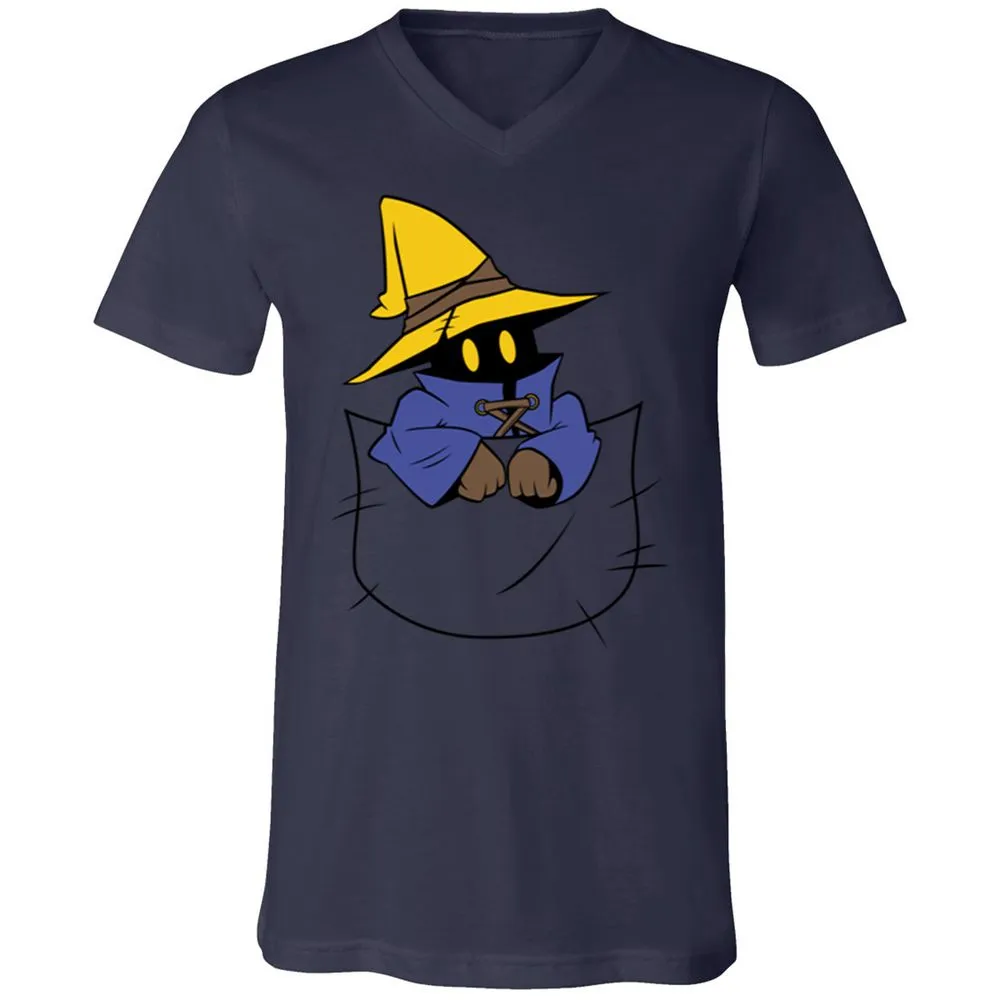 Unisex V-Neck T-Shirt - 6GYFU8KY - Navy - 2
