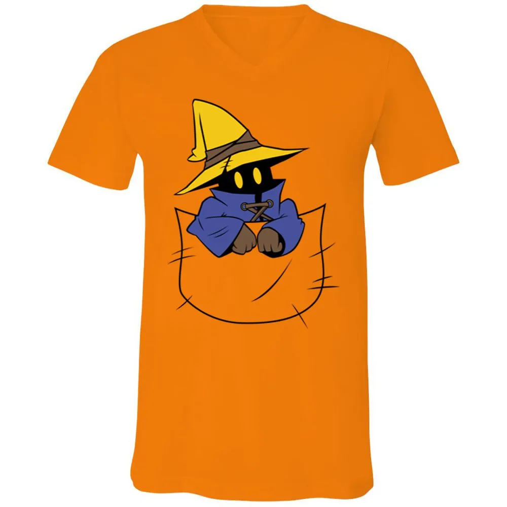 Unisex V-Neck T-Shirt - 6GYFU8KY - Orange - 11