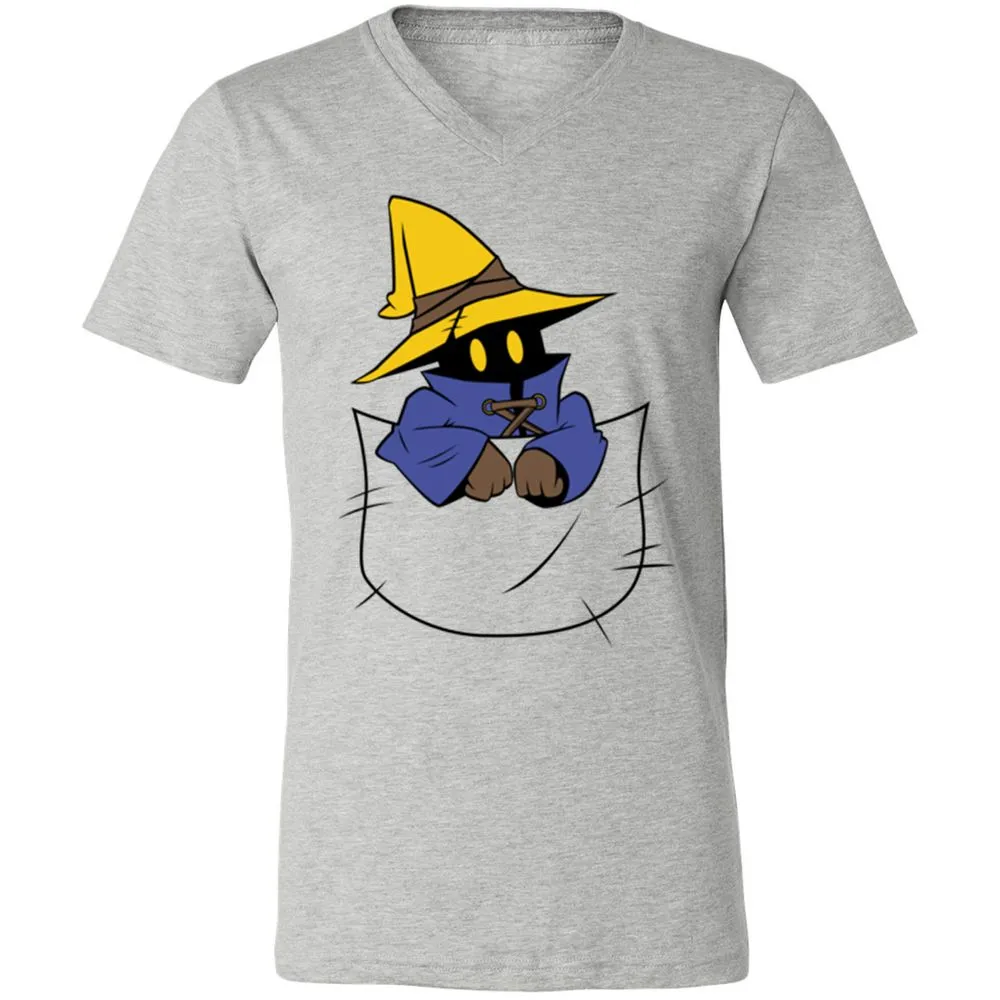 Unisex V-Neck T-Shirt - 6GYFU8KY - Athletic Heather - 7
