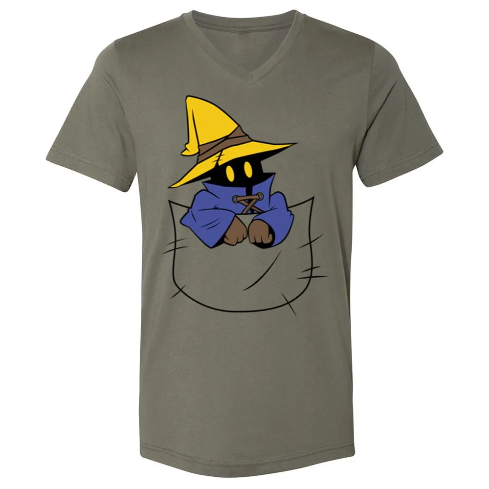 Unisex V-Neck T-Shirt - 6GYFU8KY - Military Green - 10