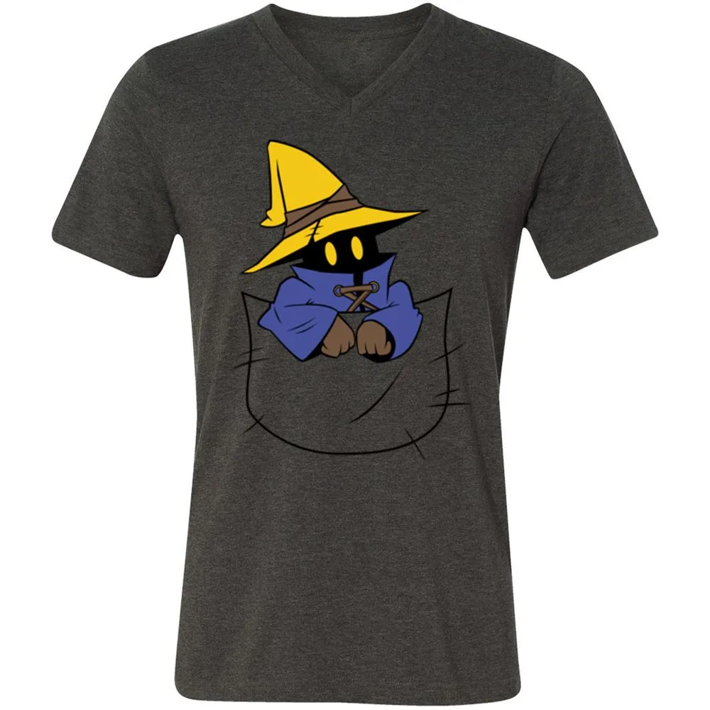 Unisex V-Neck T-Shirt - 6GYFU8KY - Dark Grey Heather - 8