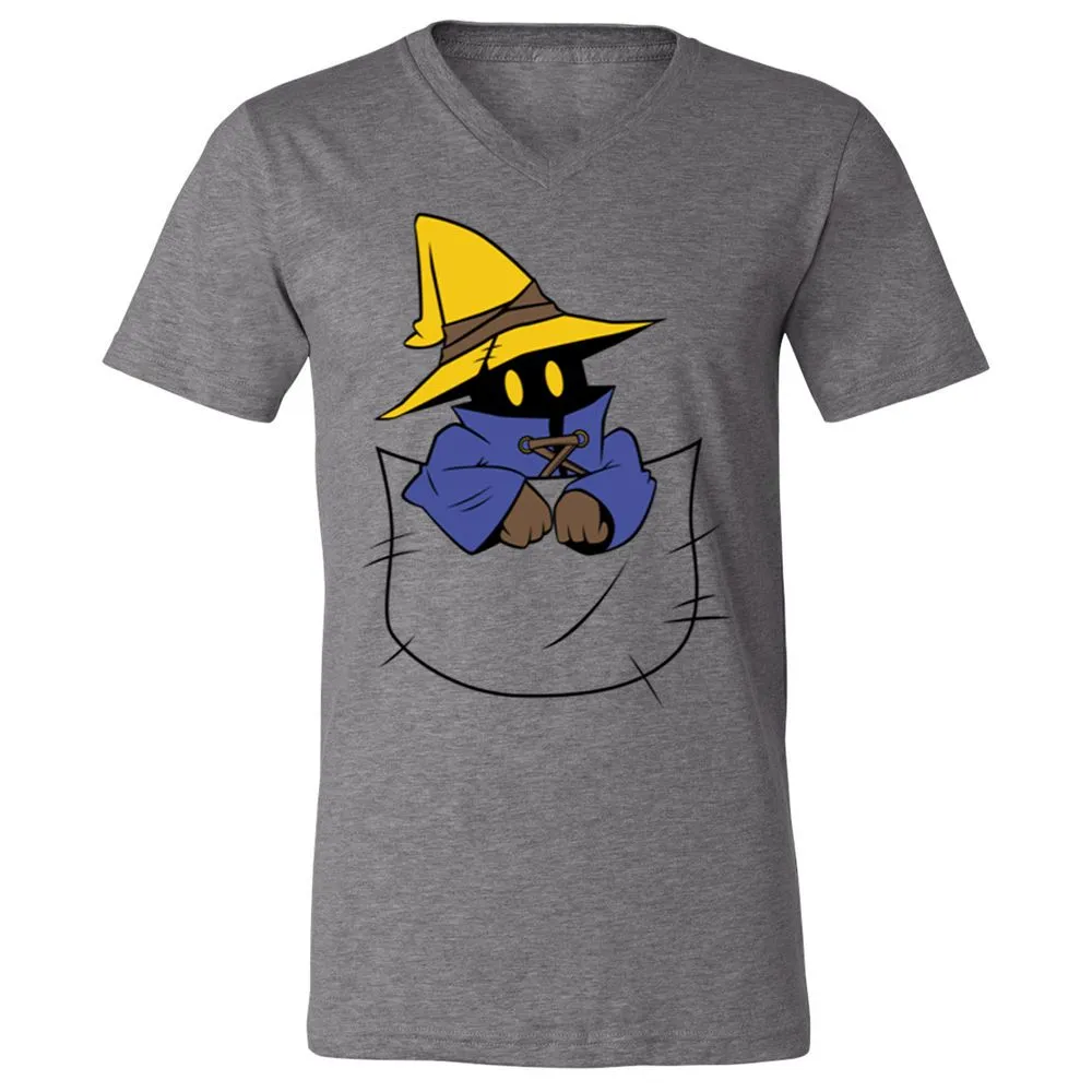 Unisex V-Neck T-Shirt - 6GYFU8KY - Deep Heather - 13