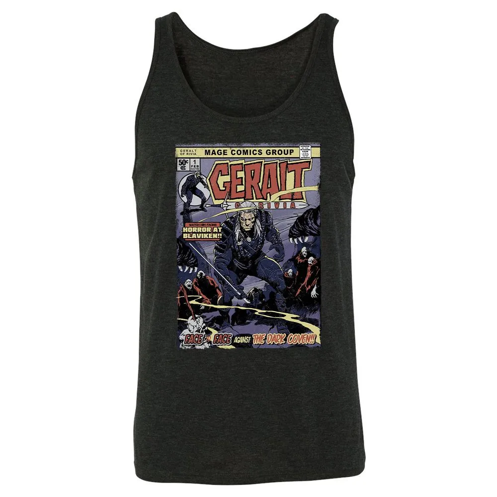 Unisex Jersey Tank - UD9VZRKG - Charcoal Black Triblend - 5