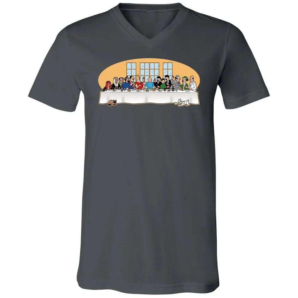 Unisex V-Neck T-Shirt - MR4HGLE6 - Asphalt - 12